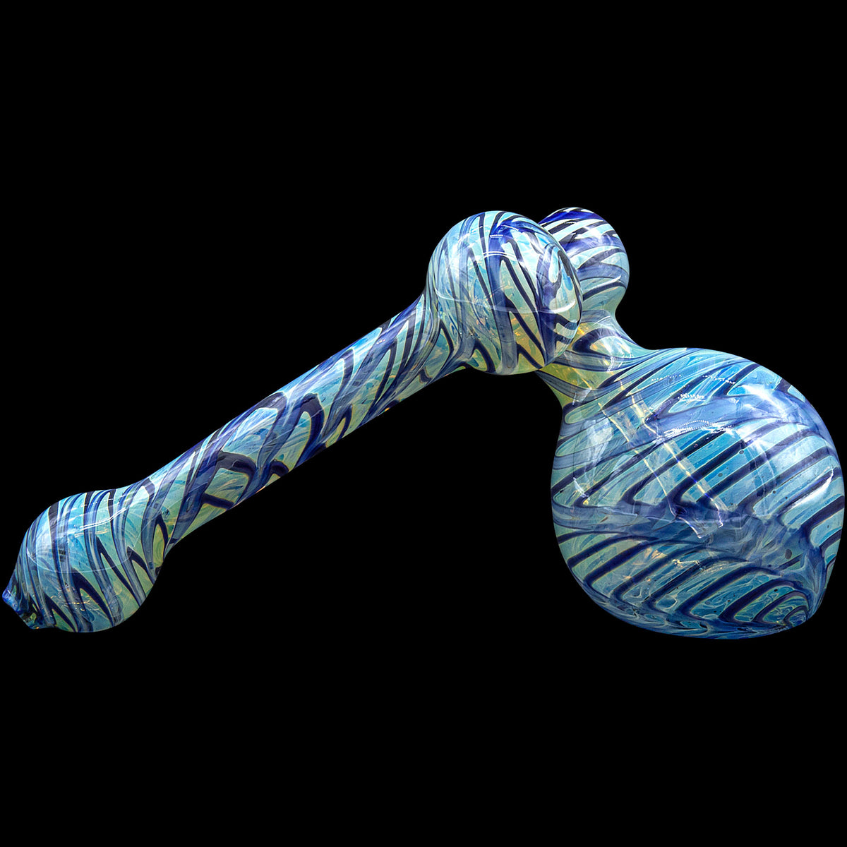 "Colored Sidecar" Fumed Sidecar Bubbler Pipe (Various Colors) LA Pipes