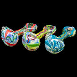 "Candy Spoon" Inside-Out Color Changing Glass Pipe