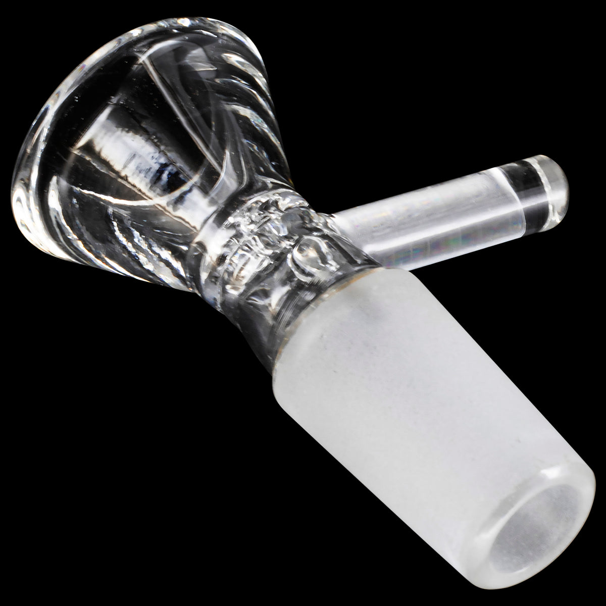 1pc 14mm Male Funnel Bowl, Bong Borosilicate Glass 14mm Male Joint For –