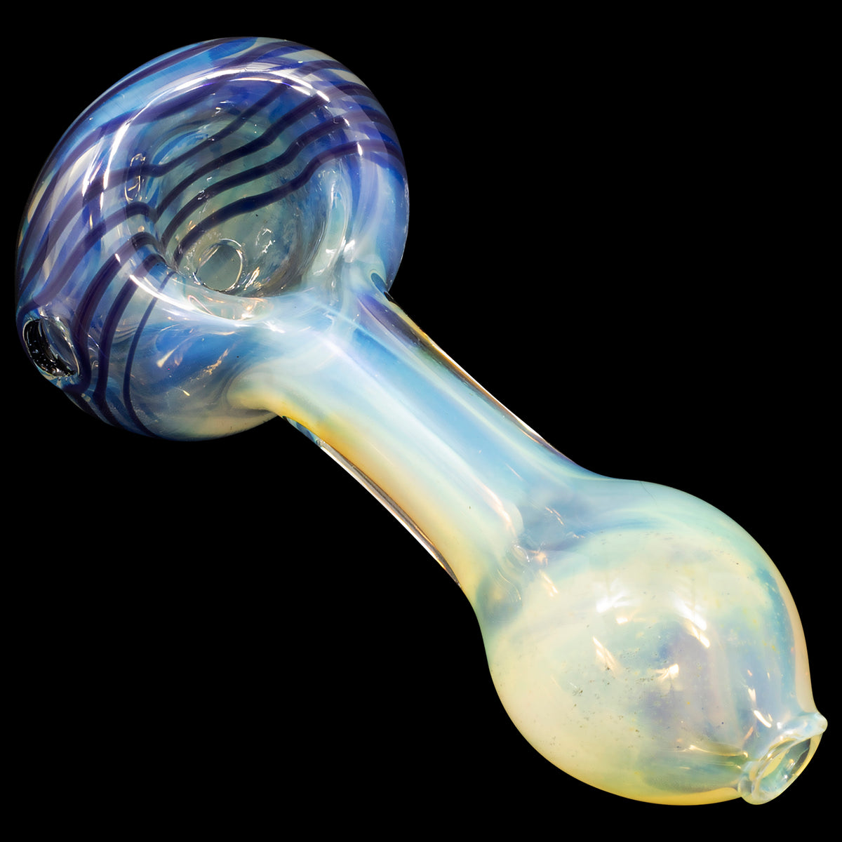 Spiral-Head Color Changing Glass Spoon Pipe – LA Pipes