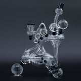 Clayball Glass "Electric Moon" Heady Recycler Dab-Rig