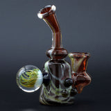 Clayball Glass "Blood Moon" Heady Sherlock Dab Rig