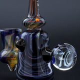 Clayball Glass "Black Moon" Heady Sherlock Dab Rig