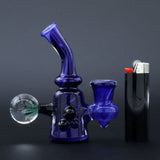 Clayball Glass "Blue Moon" Heady Sherlock Dab Rig
