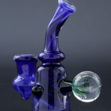 Clayball Glass "Blue Moon" Heady Sherlock Dab Rig