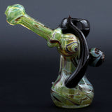 Clayball Glass "Red Horn Nebula" Heady Sidecar Bubbler