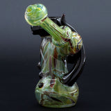 Clayball Glass "Red Horn Nebula" Heady Sidecar Bubbler