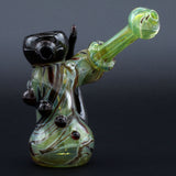 Clayball Glass "Red Horn Nebula" Heady Sidecar Bubbler