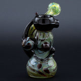 Clayball Glass "Red Horn Nebula" Heady Sidecar Bubbler
