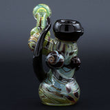 Clayball Glass "Red Horn Nebula" Heady Sidecar Bubbler