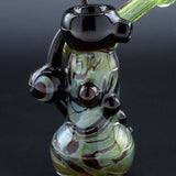 Clayball Glass "Red Horn Nebula" Heady Sidecar Bubbler