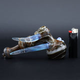 Clayball Glass "Aurora Nebula" Heady Hammer Bubbler