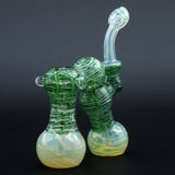Clayball Glass "Dub-Bubb" Sherlock Double Bubbler