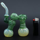 Clayball Glass "Dub-Bubb" Sherlock Double Bubbler