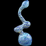 "Bubble Lock" Color Raked Sherlock Bubbler Pipe