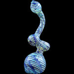 "Bubble Lock" Color Raked Sherlock Bubbler Pipe