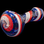 "Stars and Stripes" Glass Spoon Pipe