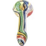 Rainbow Dichroic Glass Spoon Pipe