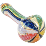Rainbow Dichroic Glass Spoon Pipe