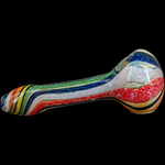 Rainbow Dichroic Glass Spoon Pipe