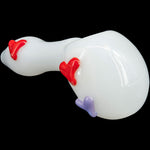 "Drooping Hearts" Solid White Drooper Spoon