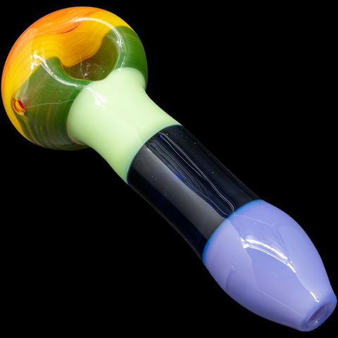 "Hard Candy" Rainbow Colored Spoon Glass Pipe