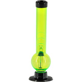 JM Enterprises 8" Acrylic Angled Neck Bubble Bong - Multiple Colors