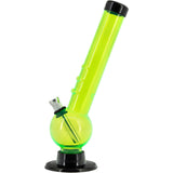 JM Enterprises 8" Acrylic Angled Neck Bubble Bong - Multiple Colors