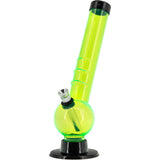 JM Enterprises 8" Acrylic Angled Neck Bubble Bong - Multiple Colors