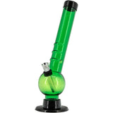 JM Enterprises 8" Acrylic Angled Neck Bubble Bong - Multiple Colors