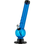 JM Enterprises 8" Acrylic Angled Neck Bubble Bong - Multiple Colors