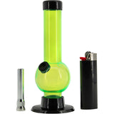 JM Enterprises 6" Acrylic Bubble Bong - Multiple Colors