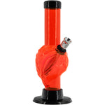 JM Enterprises Mini Skull Acrylic Bong - 6" Tall - Multiple Colors