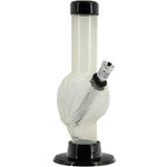 JM Enterprises Mini Skull Acrylic Bong - 6" Tall - Multiple Colors