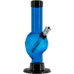 JM Enterprises Mini Skull Acrylic Bong - 6" Tall - Multiple Colors