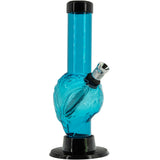 JM Enterprises Mini Skull Acrylic Bong - 6" Tall - Multiple Colors