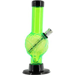 JM Enterprises Mini Skull Acrylic Bong - 6" Tall - Multiple Colors