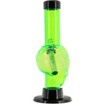 JM Enterprises Mini Skull Acrylic Bong - 6" Tall - Multiple Colors