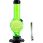 JM Enterprises Mini Skull Acrylic Bong - 6" Tall - Multiple Colors