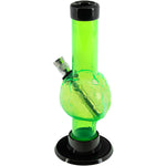 JM Enterprises Mini Skull Acrylic Bong - 6" Tall - Multiple Colors