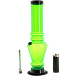 JM Enterprises 12" Acrylic Vase Base Bong - Multiple Colors