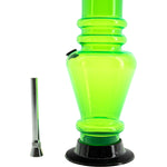 JM Enterprises 12" Acrylic Vase Base Bong - Multiple Colors