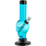 JM Enterprises Mini Alien Head Acrylic Bong - 6" Tall - Multiple Colors