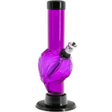 JM Enterprises Mini Skull Acrylic Bong - 6" Tall - Multiple Colors