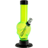 JM Enterprises Mini Alien Head Acrylic Bong - 6" Tall - Multiple Colors