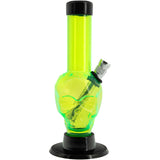 JM Enterprises Mini Alien Head Acrylic Bong - 6" Tall - Multiple Colors