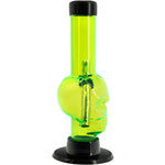 JM Enterprises Mini Alien Head Acrylic Bong - 6" Tall - Multiple Colors