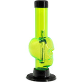 JM Enterprises Mini Alien Head Acrylic Bong - 6" Tall - Multiple Colors