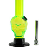 JM Enterprises Mini Alien Head Acrylic Bong - 6" Tall - Multiple Colors