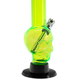 JM Enterprises Mini Alien Head Acrylic Bong - 6" Tall - Multiple Colors